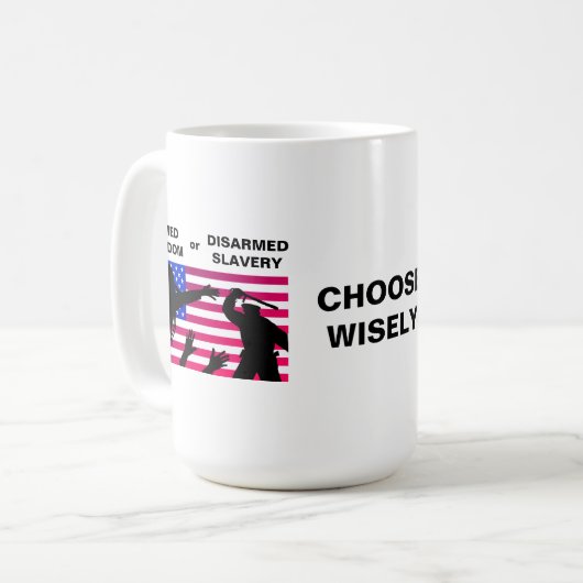 武装した自由 コーヒーマグカップ (正面左)