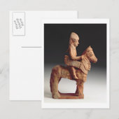 武装した馬上男の小像、ビブロス、8-6日 ポストカード (正面/裏面)