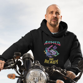 武装して準備ができている – レトロビデオゲーム パーカ