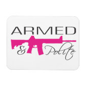 武装して礼儀正しく、マグネット マグネット (横)