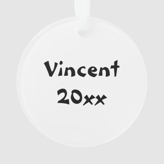 武道のはっきりしたな黒帯 オーナメント (裏面)