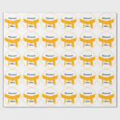 武道のオレンジベルト ラッピングペーパー (フラット)