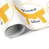 武道のオレンジベルト ラッピングペーパー (ロールコーナー)