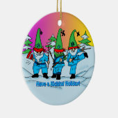 武道のオーナメントの忍者の小妖精や小人 セラミックオーナメント (右)