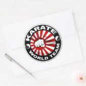 武道のステッカー ラウンドシール (封筒)