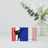 武道のタイの旗 名刺 (スタンド正面)