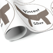 武道のブラウンベルト ラッピングペーパー (ロールコーナー)