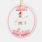 武道のメリーな蹴りMasのオレンジベルト セラミックオーナメント (左)