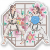 武道の二面性 - トレーニングと競技 シール (正面)