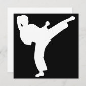 武道の女の子の誕生会 招待状 (正面/裏面)