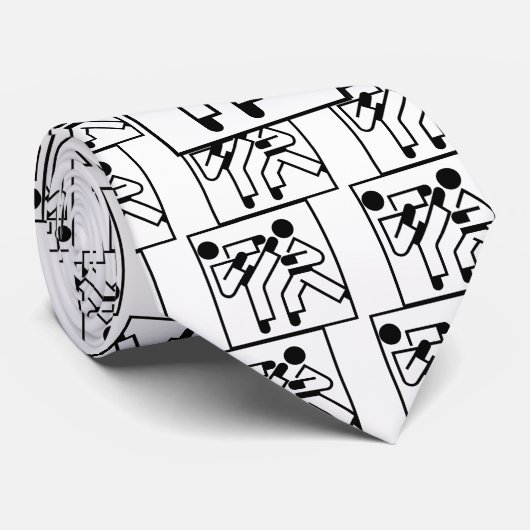 武道の姿 ネクタイ (ロール)