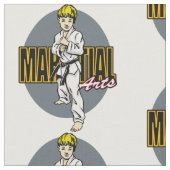 武道の男の子 ファブリック (クローズアップ)