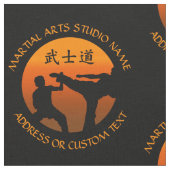 武道の空手のテコンドーKung Fuのスタジオの所有者 ファブリック (クローズアップ)