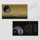 武道の空手の名刺の陰陽 名刺 (正面/裏面)