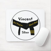 武道の第3程度の黒帯 マウスパッド (マウス)