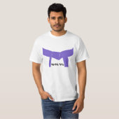 武道の紫色ベルト Tシャツ (正面フル)