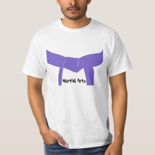 武道の紫色ベルト Tシャツ (正面)