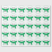 武道の緑帯 ラッピングペーパー (フラット)