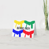 武道の誕生日のパーティの招待状 招待状 (正面)