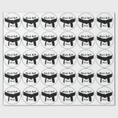 武道の黒帯のお母さんのギフトの包装紙 ラッピングペーパー (フラット)