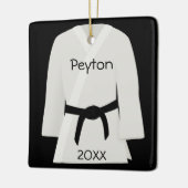 武道の黒帯のオーナメント セラミックオーナメント (左)