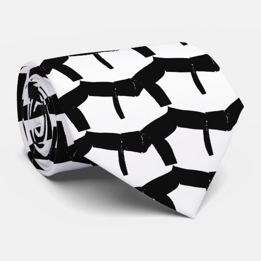 武道の黒帯のタイ ネクタイ (ロール)