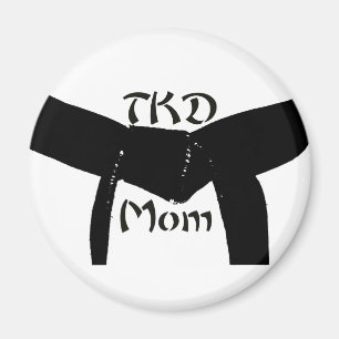 武道の黒帯TKDのお母さん マグネット