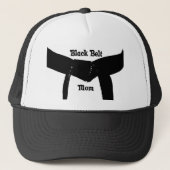 武道は黒帯のお母さんの帽子を嘆きます キャップ (正面)