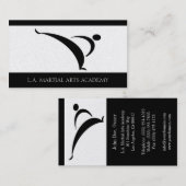 武道アカデミーの空手テコンドーKung Fu 名刺 (正面/裏面)