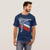 武道キックボクシングキックボクサー格闘スポーツ好き Tシャツ (正面フル)