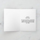 武道ベルトのクリスマスの休日の木 シーズンカード (内部)