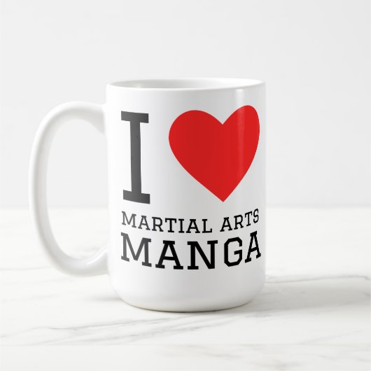 武道マンガが好き コーヒーマグカップ (左)