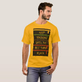 武道モチベーションTシャツ - '黒くなるまで修行せよ' Tシャツ (正面フル)