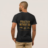 武道家の道 練習に終わりなし Tシャツ (裏面フル)
