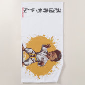 武道家らしい ビーチタオル (正面)