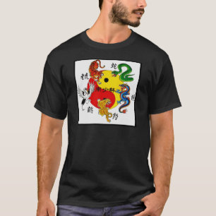 武道5匹の動物 Tシャツ