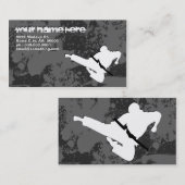 武道: グランジなシルエット: 名刺 (正面/裏面)