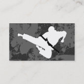 武道: グランジなシルエット: 名刺 (裏面)