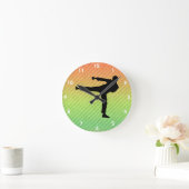 武道 ラウンド壁時計 (ホーム)