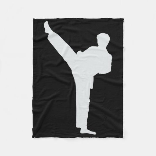 武道 空手 フリースブランケット (正面)