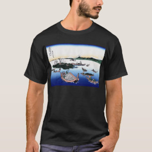 武陽佃島,北斎北斎佃島から富士山を望む Tシャツ