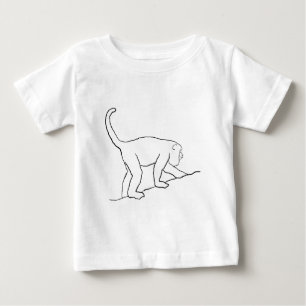 歩いているホエザル ベビーTシャツ