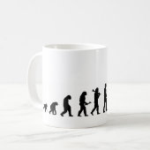 歩いているVMO08進化犬犬 コーヒーマグカップ (正面左)