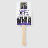 歩いて見せてくれ |パープル卒業2枚の写真 ハンドファン (裏面)