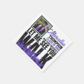 歩いて見せてくれ |紫色の卒業写真 スタンダードカクテルナプキン (角)