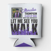 歩いて見せてくれ |紫色の卒業写真 缶クーラー (正面)