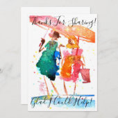 歩いて話そう サンキューカード (正面/裏面)