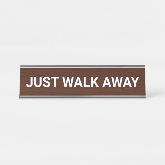 歩いて遠くにおもしろいく デスクネームプレート (正面)