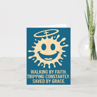 歩きながら信仰に躓く 常に救われるTシャツ カード