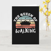 歩きの女王 母の日ギフト カード (黄色い花)